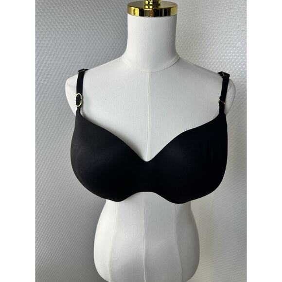 Victoria Secret Incredible Lined Demi UNDERWire Black Bra 40D Padded - Picture 5 of 8